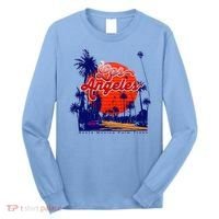 Santa Monica Los Angeles Palm Trees Scenic Long Sleeve Shirt thumb 0