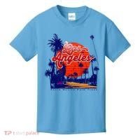 Santa Monica Los Angeles Palm Trees Scenic Kids T-Shirt thumb 0