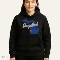 Saugatuck Michigan MI Map Hoodie thumb 5