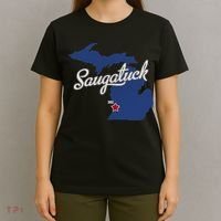 Saugatuck Michigan MI Map T-Shirt thumb 4