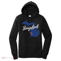 Saugatuck Michigan MI Map Women's Hoodie thumb 0