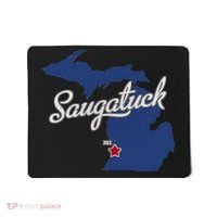 Saugatuck Michigan MI Map Mousepad thumb 0