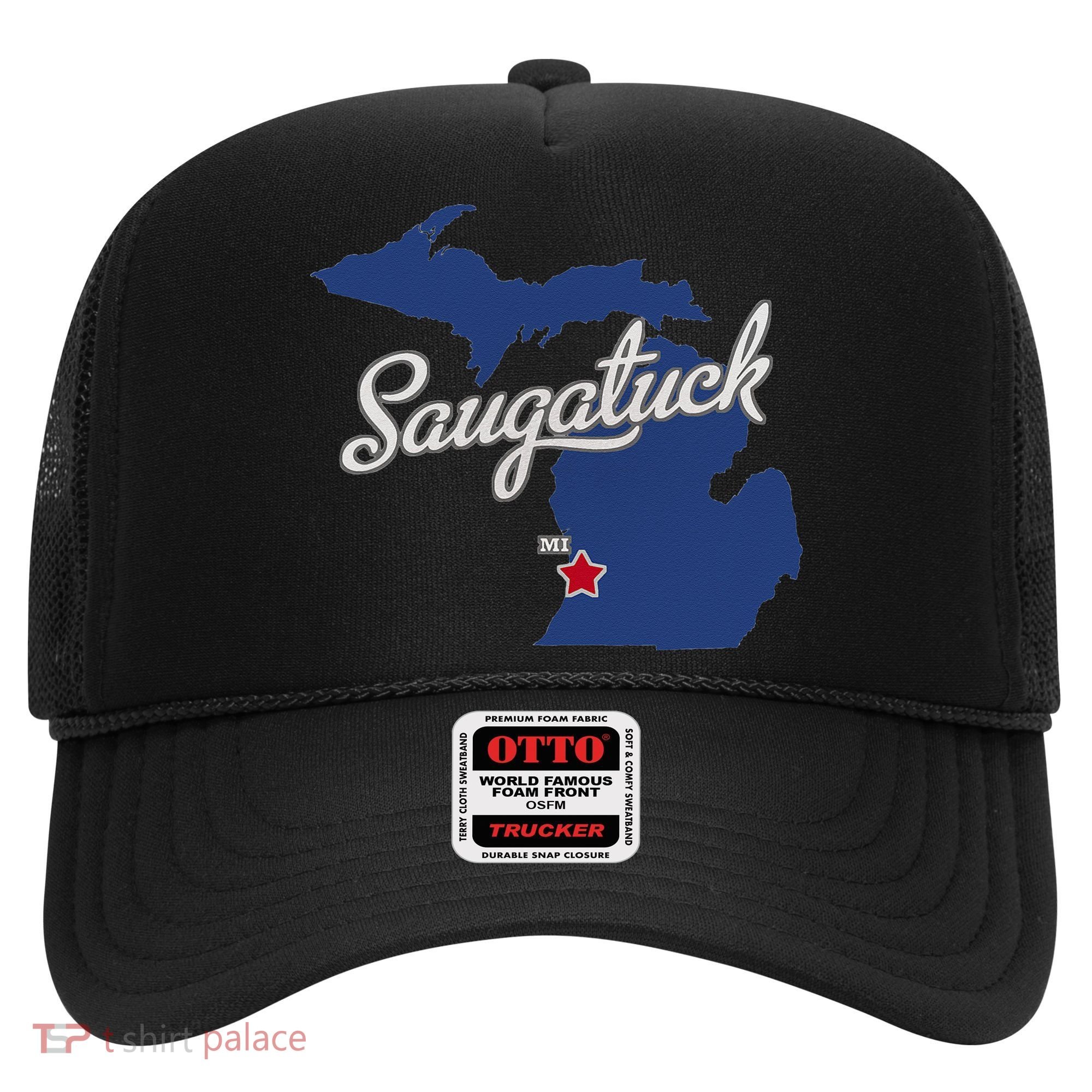 Saugatuck Michigan MI Map Hat