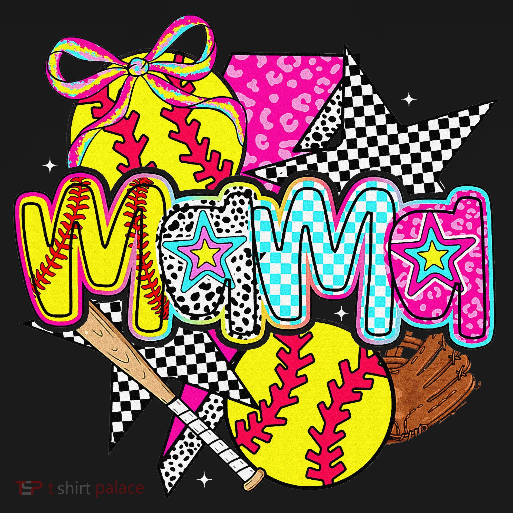 Softball Mama Mom Softball Game Day Vibes Mothers Day Women Women's Tank Top