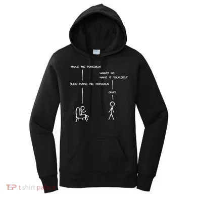 Sudo Make Me Popcorn - Funny Programming Jokes Women's Hoodie