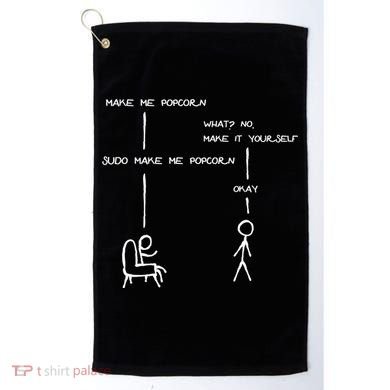 Sudo Make Me Popcorn - Funny Programming Jokes Golf Towel