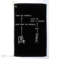 Sudo Make Me Popcorn - Funny Programming Jokes Golf Towel thumb 0