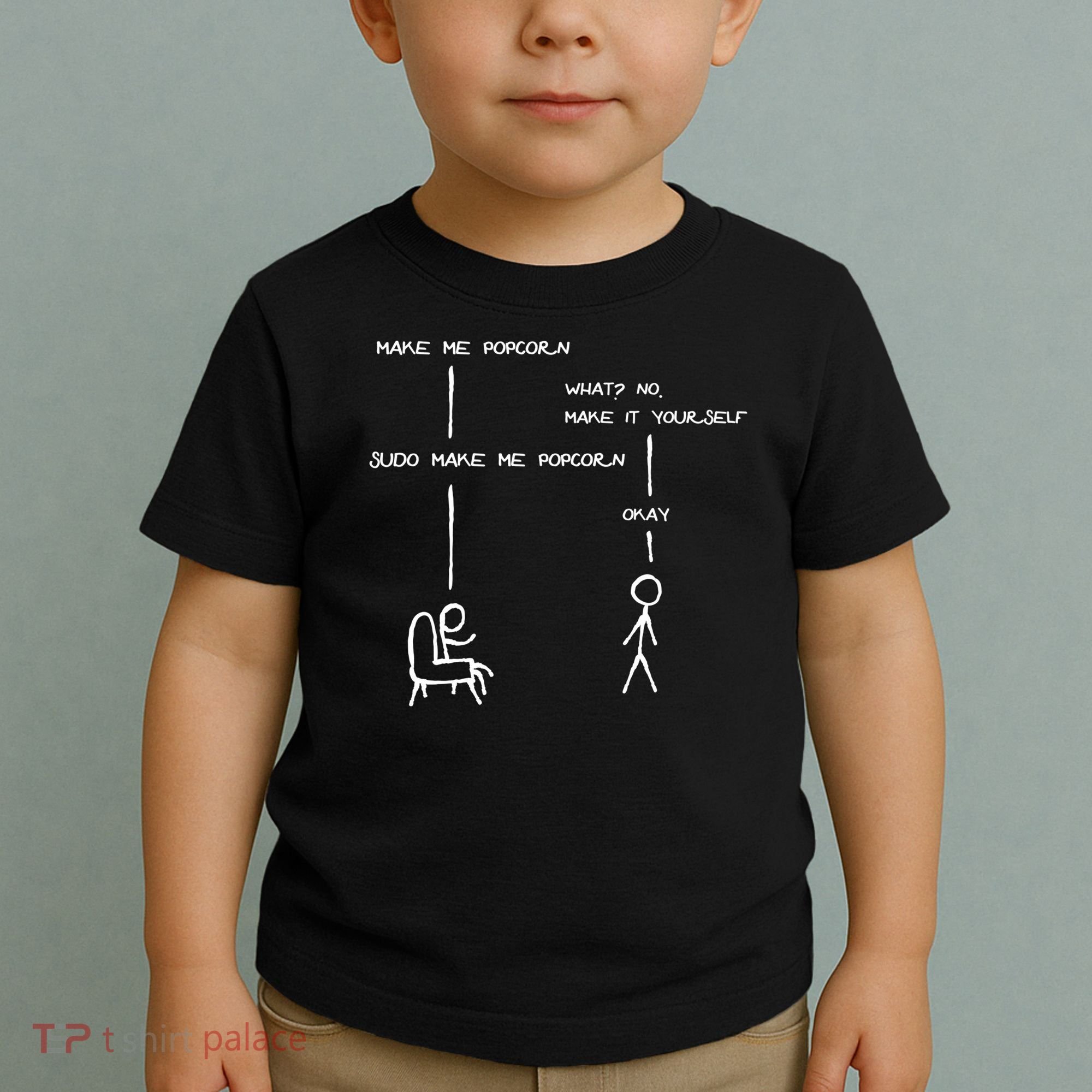 Sudo Make Me Popcorn - Funny Programming Jokes Toddler T-Shirt