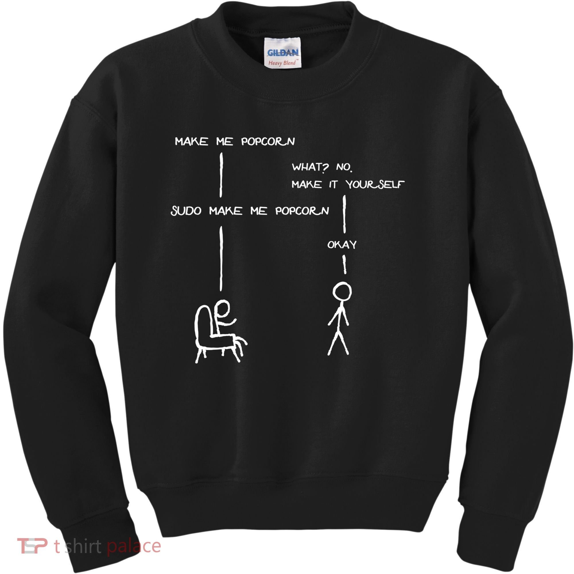Sudo Make Me Popcorn - Funny Programming Jokes Kids Sweatshirt