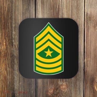 Sergeant Major Military Badge Coaster