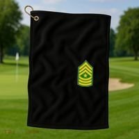 Sergeant Major Military Badge Golf Towel thumb 1