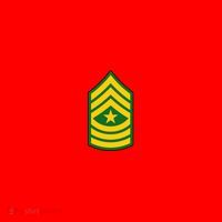 Sergeant Major Military Badge Santa Hat thumb 1