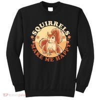 Squirrels Make Me Happy | Squirrel Lover Gift Sweatshirt thumb 0