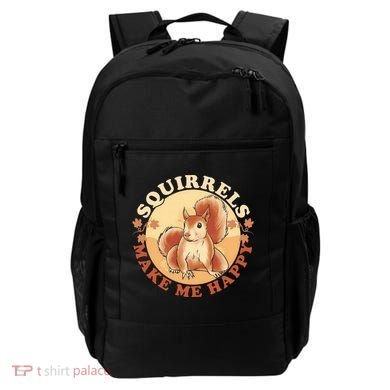 Squirrels Make Me Happy | Squirrel Lover Gift Backpack