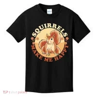 Squirrels Make Me Happy | Squirrel Lover Gift Kids T-Shirt thumb 0