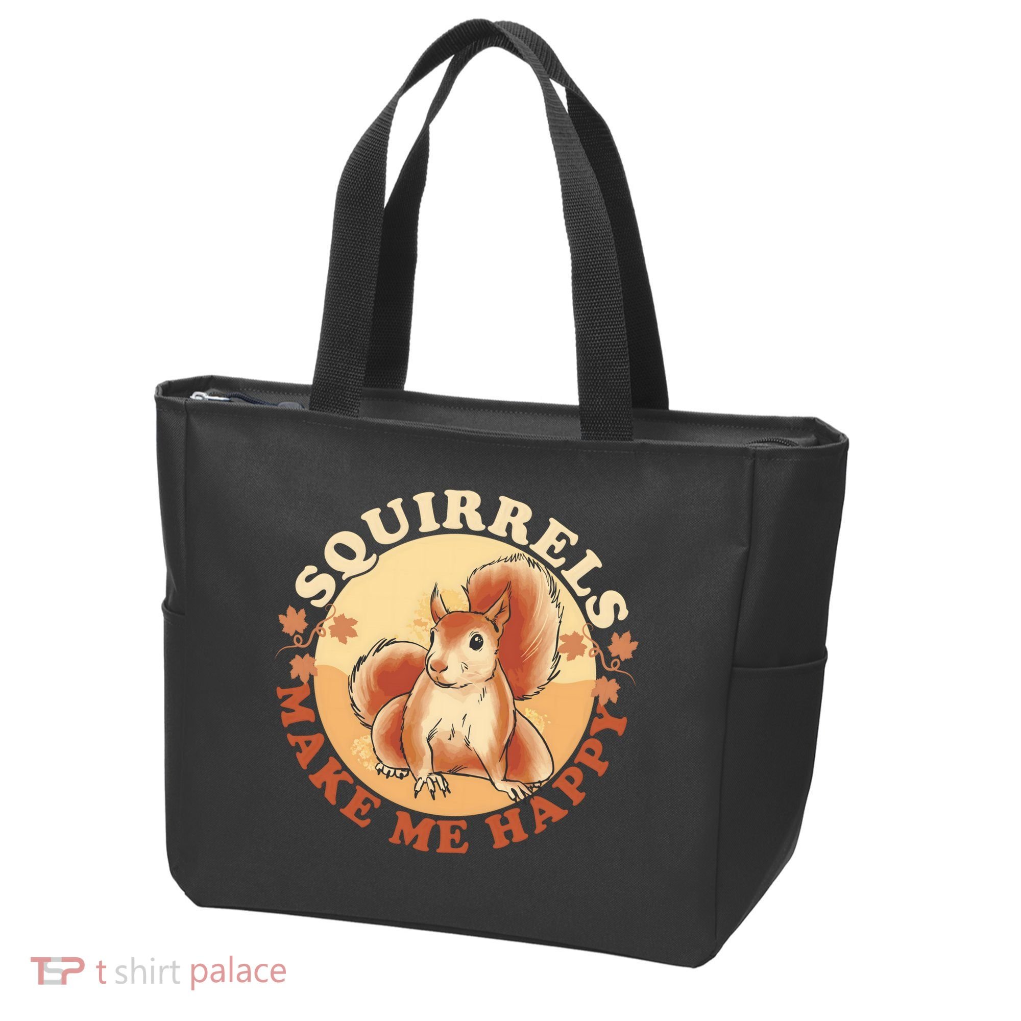 Squirrels Make Me Happy | Squirrel Lover Gift Tote Bag