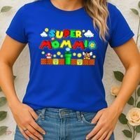 Super Mommio Mommy Mother Nerdy Video Gaming Love Meaningful Gift Women's T-Shirt thumb 2