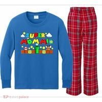 Super Mommio Mommy Mother Nerdy Video Gaming Love Meaningful Gift Kids Long Sleeve Plaid Pajama Set thumb 0
