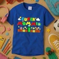 Super Mommio Mommy Mother Nerdy Video Gaming Love Meaningful Gift Kids T-Shirt thumb 3