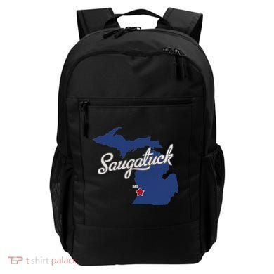Saugatuck Michigan MI Map Backpack