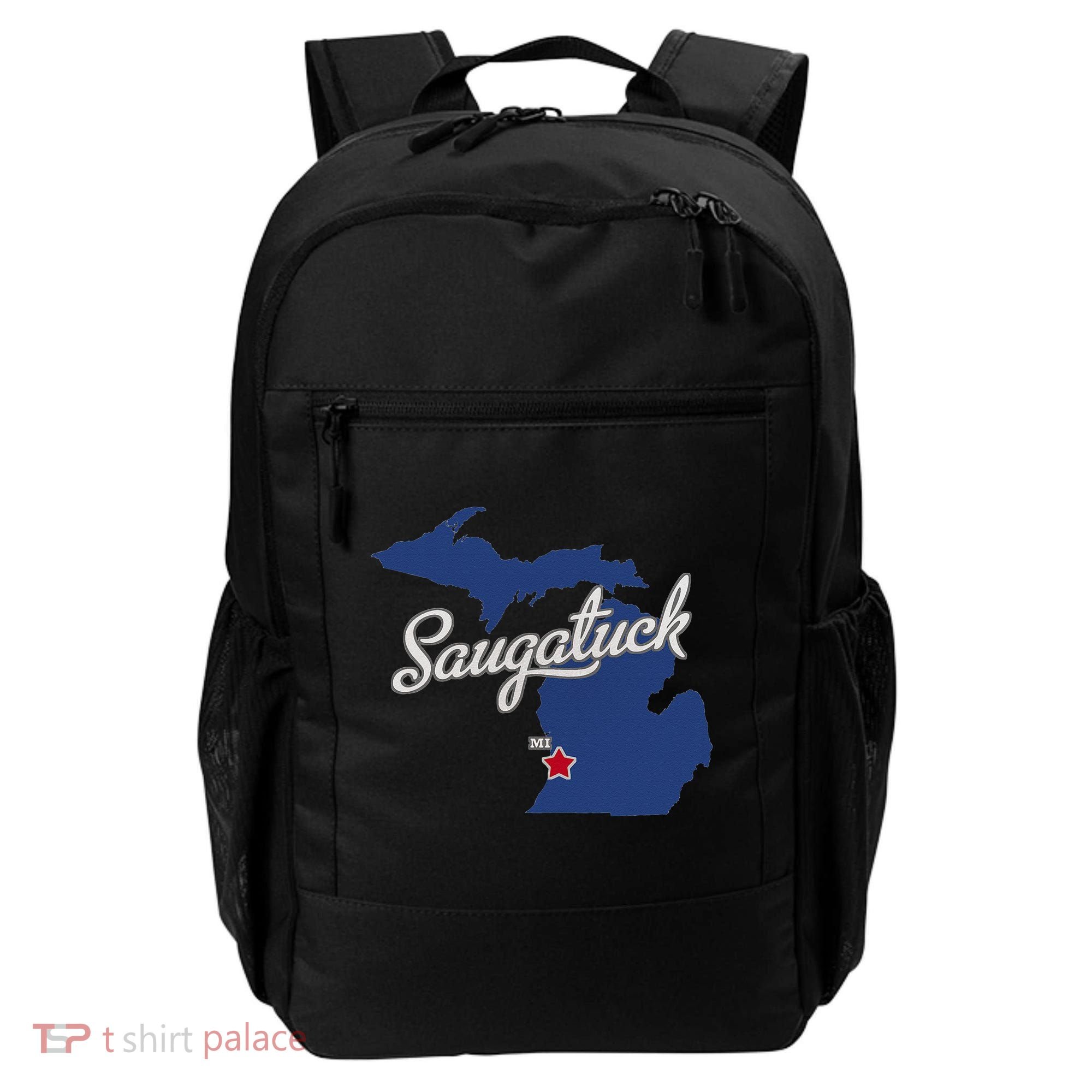 Saugatuck Michigan MI Map Backpack