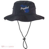 Saugatuck Michigan MI Map Bucket Hat thumb 0