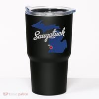 Saugatuck Michigan MI Map Tumbler thumb 0
