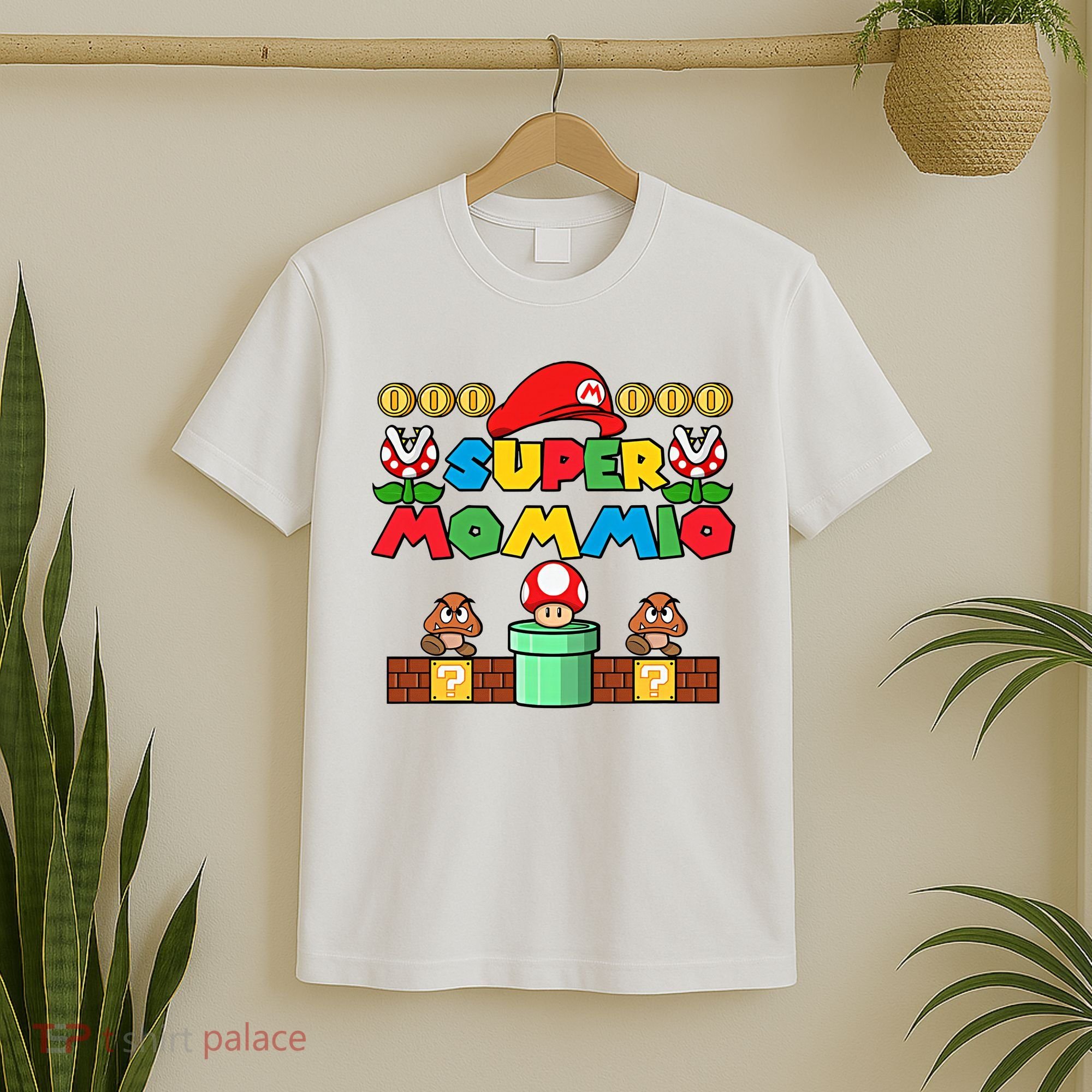 Super Mommio Mother's Day Gift Super Mama Super Mom Gamer Game Lover T-Shirt
