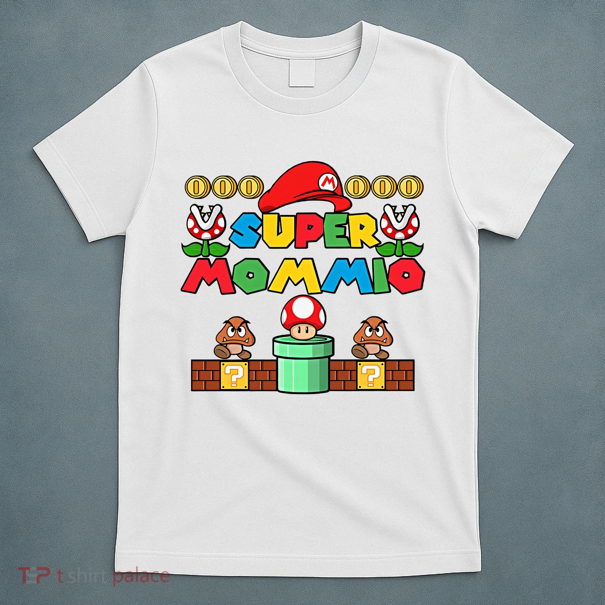 Super Mommio Mother's Day Gift Super Mama Super Mom Gamer Game Lover T-Shirt