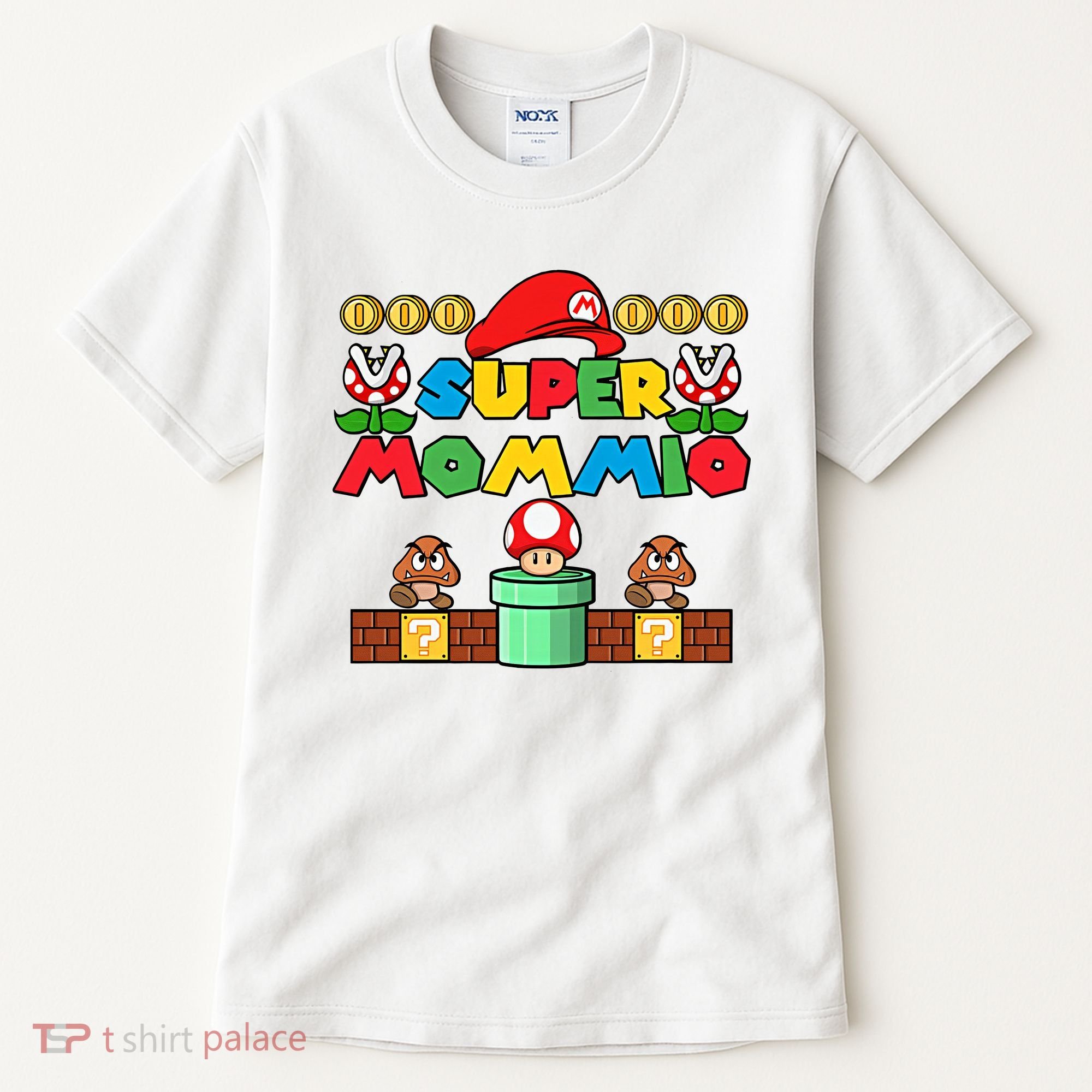 Super Mommio Mother's Day Gift Super Mama Super Mom Gamer Game Lover Tall T-Shirt