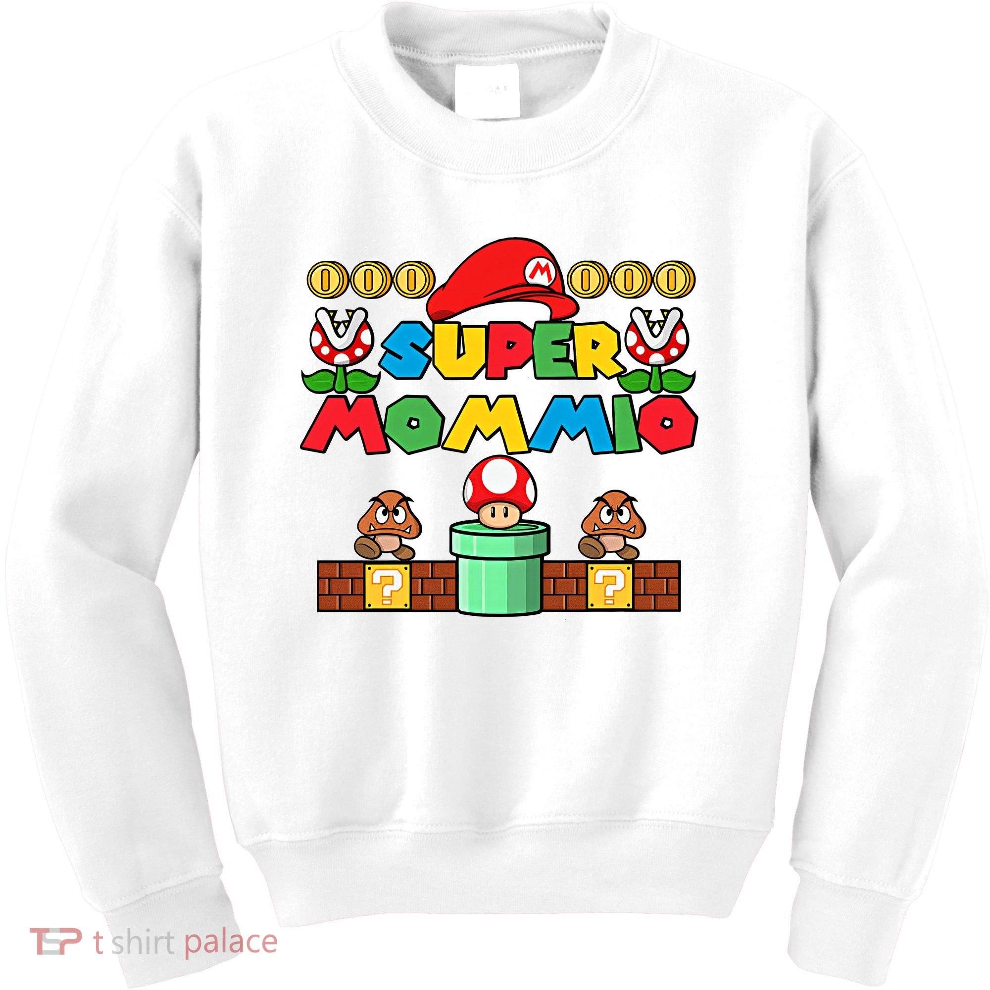 Super Mommio Mother's Day Gift Super Mama Super Mom Gamer Game Lover Kids Sweatshirt