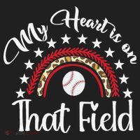 Softball Mom My Heart Is On That Field Women Mother Day Beanie thumb 2