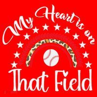 Softball Mom My Heart Is On That Field Women Mother Day Santa Hat thumb 1