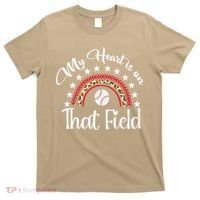 Softball Mom My Heart Is On That Field Women Mother Day T-Shirt thumb 0