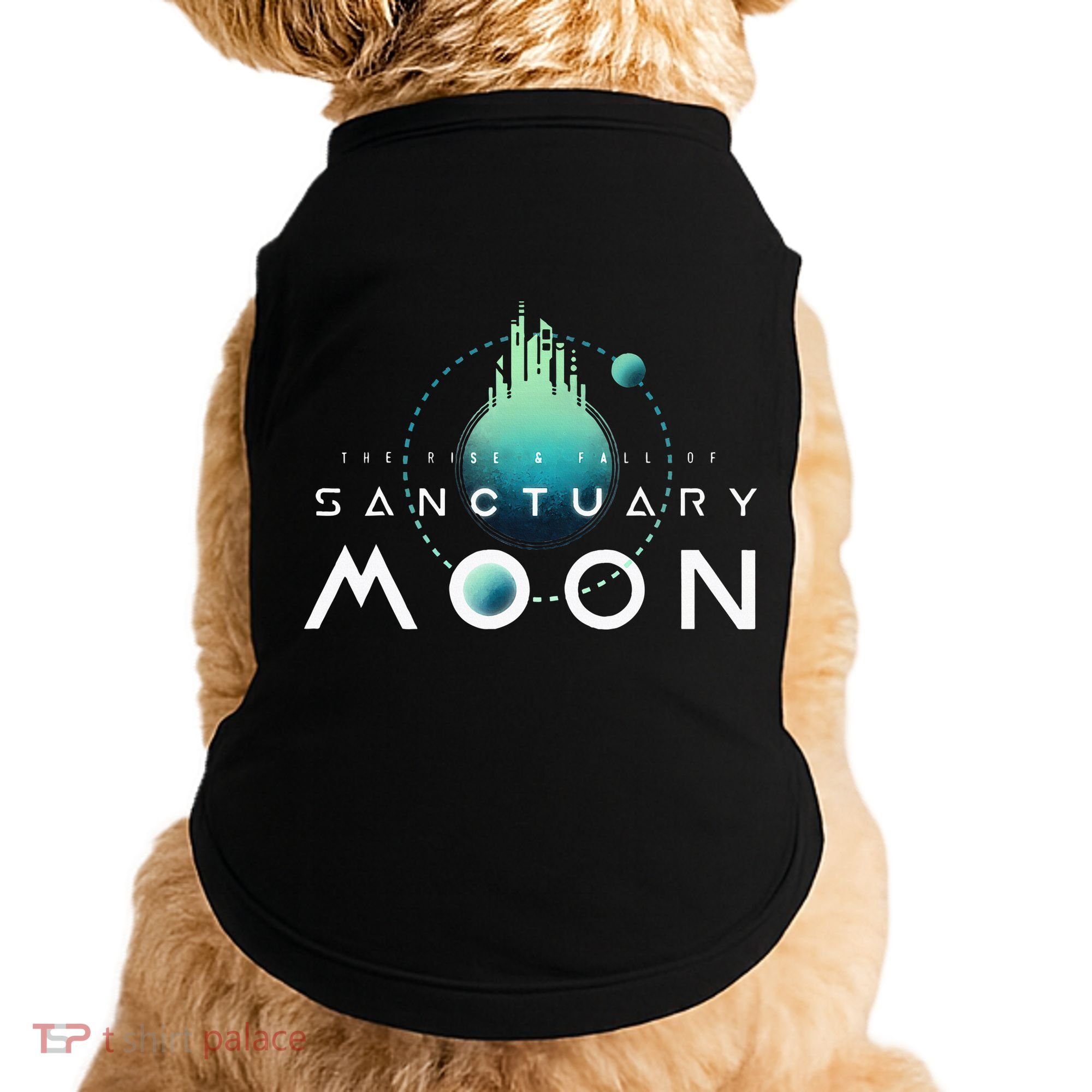 Sanctuary Moon Murderbot Funny Moon Space Science Fiction Doggie Tank