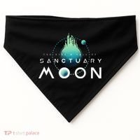 Sanctuary Moon Murderbot Funny Moon Space Science Fiction USA-Made Doggie Bandana thumb 0