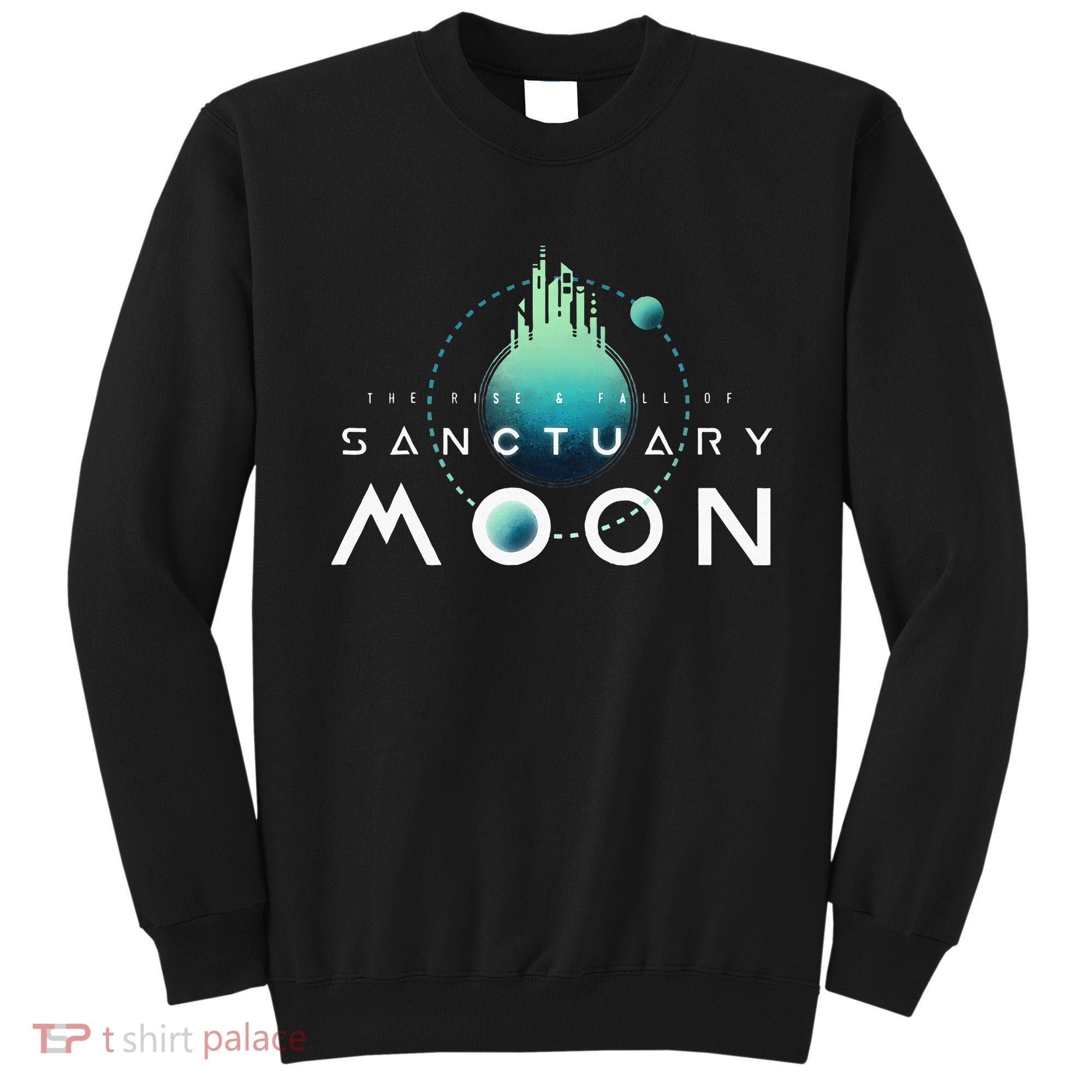 Sanctuary Moon Murderbot Funny Moon Space Science Fiction Sweatshirt