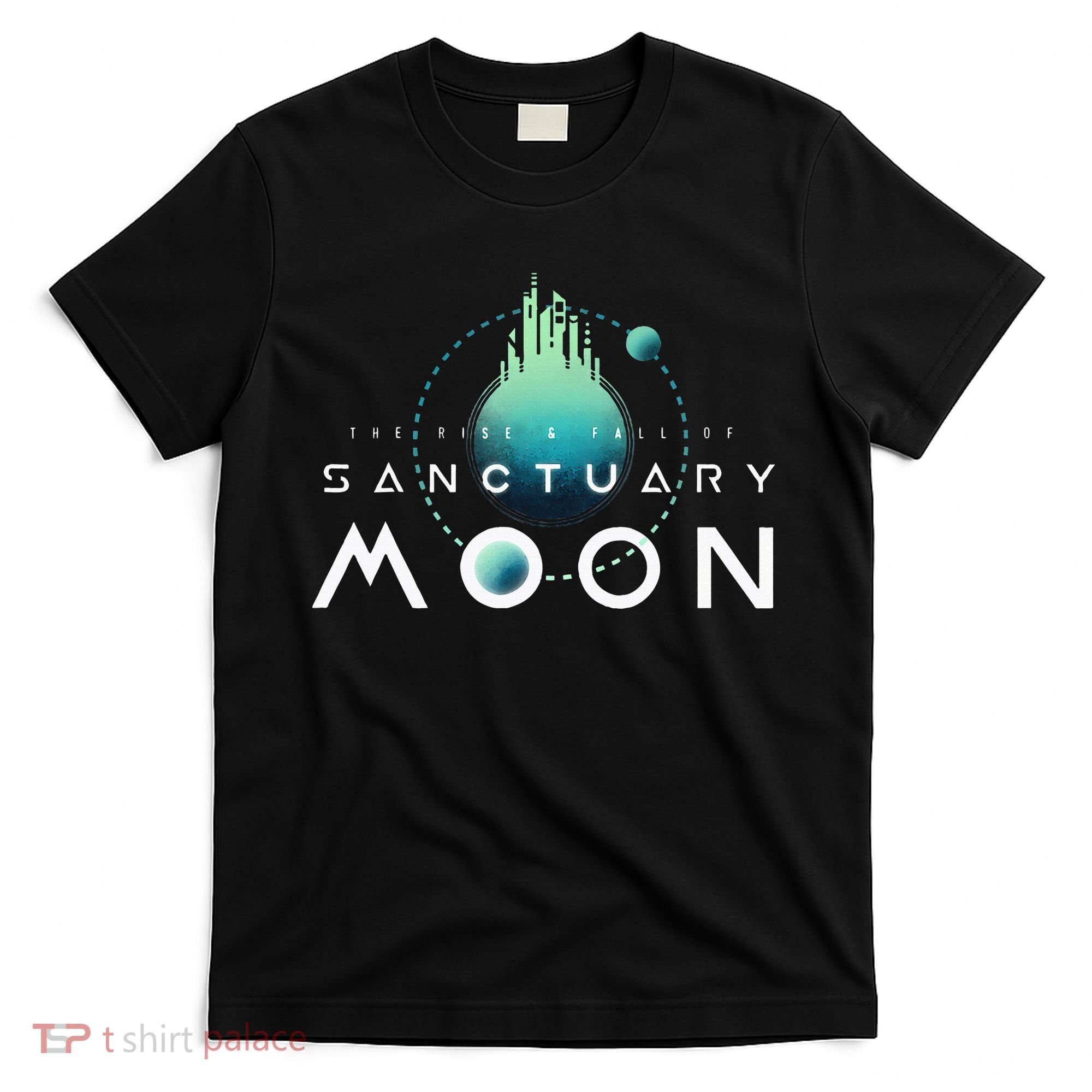 Sanctuary Moon Murderbot Funny Moon Space Science Fiction T-Shirt