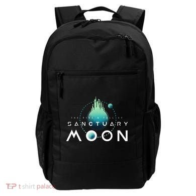 Sanctuary Moon Murderbot Funny Moon Space Science Fiction Backpack