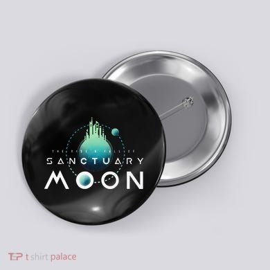 Sanctuary Moon Murderbot Funny Moon Space Science Fiction Button