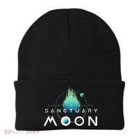 Sanctuary Moon Murderbot Funny Moon Space Science Fiction Beanie thumb 0