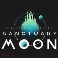 Sanctuary Moon Murderbot Funny Moon Space Science Fiction Polo thumb 3