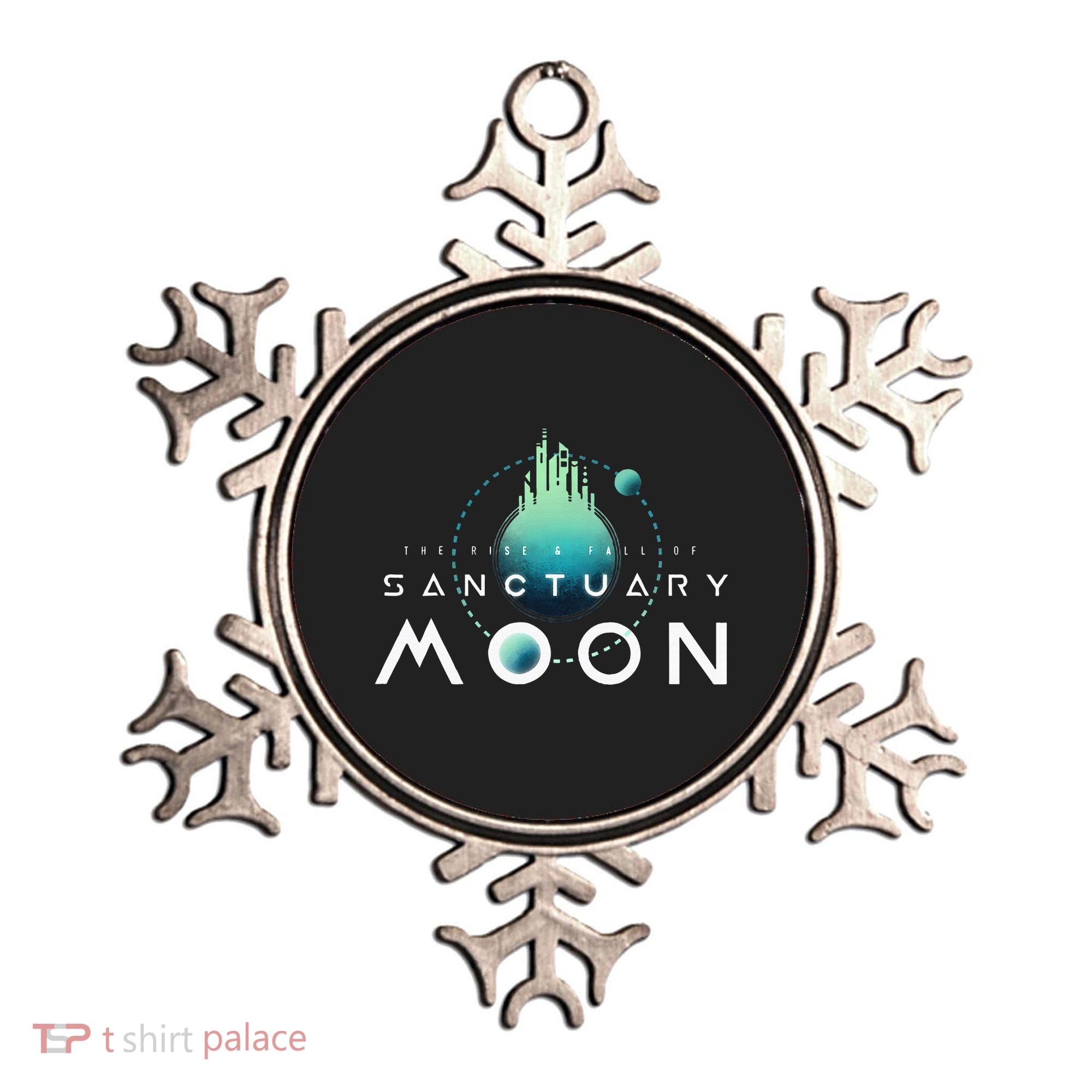 Sanctuary Moon Murderbot Funny Moon Space Science Fiction Ornament