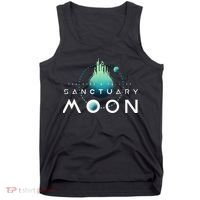 Sanctuary Moon Murderbot Funny Moon Space Science Fiction Tank Top thumb 0