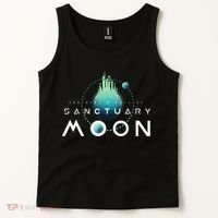 Sanctuary Moon Murderbot Funny Moon Space Science Fiction Tank Top thumb 2