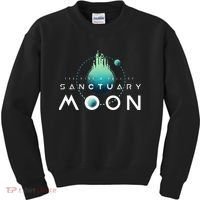 Sanctuary Moon Murderbot Funny Moon Space Science Fiction Kids Sweatshirt thumb 0
