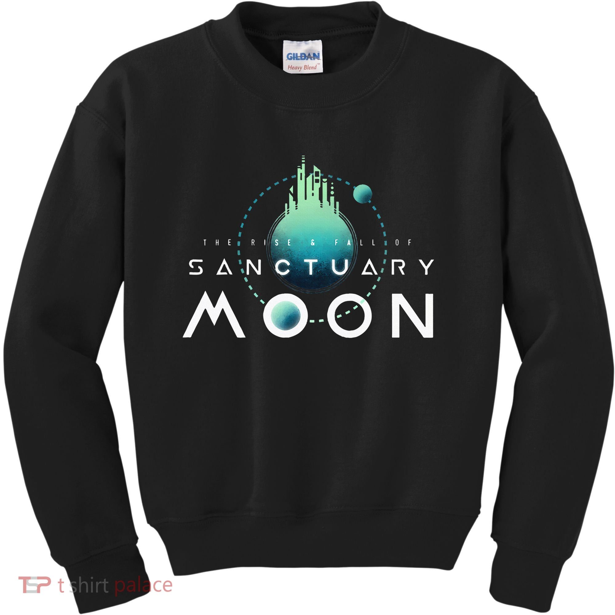 Sanctuary Moon Murderbot Funny Moon Space Science Fiction Kids Sweatshirt