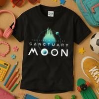 Sanctuary Moon Murderbot Funny Moon Space Science Fiction Kids T-Shirt thumb 3