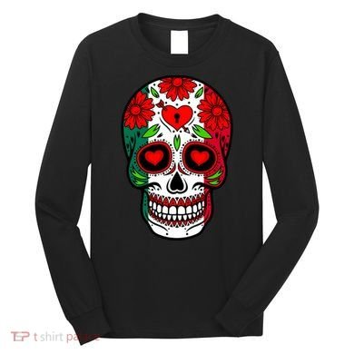 Mexican Sugar Skull Long Sleeve Shirt