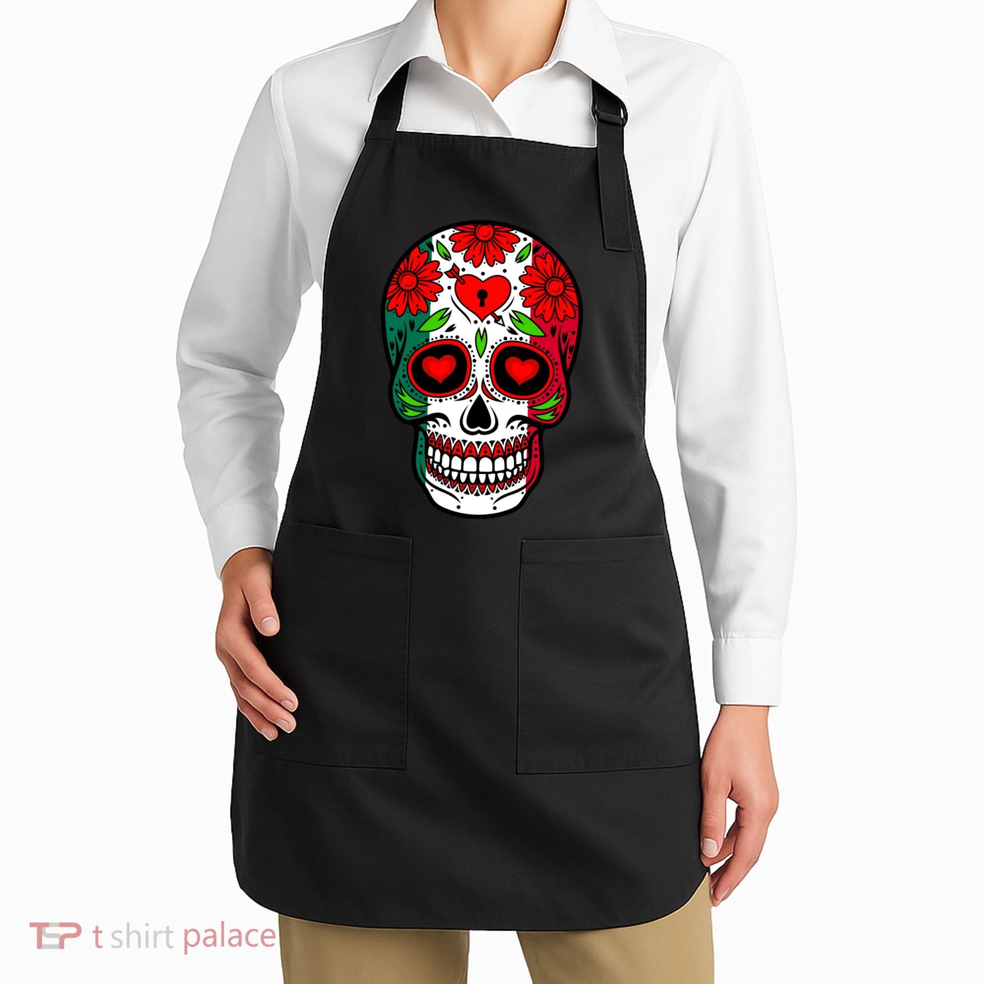 Mexican Sugar Skull Apron